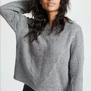 New Skull Cashmere Lea Cashmere Heather Gray SizeM